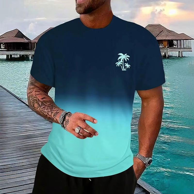 Short Sleeve T Shirt Casual O Neck Solid Color Men'S T Shirt