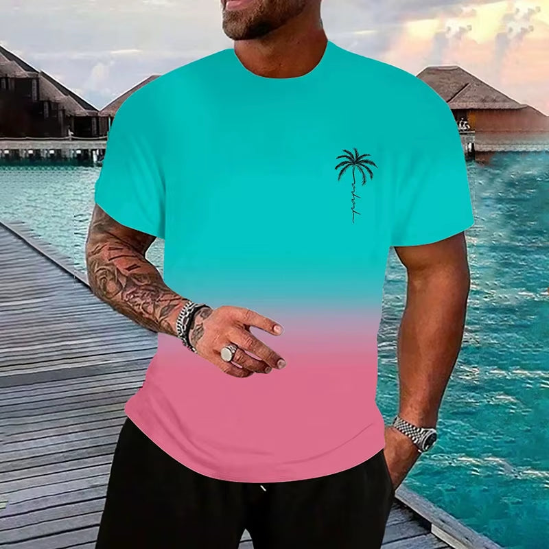 Short Sleeve T Shirt Casual O Neck Solid Color Men'S T Shirt