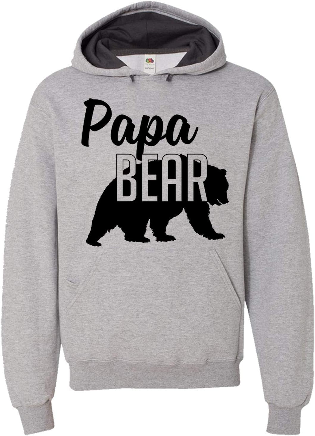 Papa Bear Hoodie Dad Mens Soft Hoodie Adult Unisex Sweatshirt