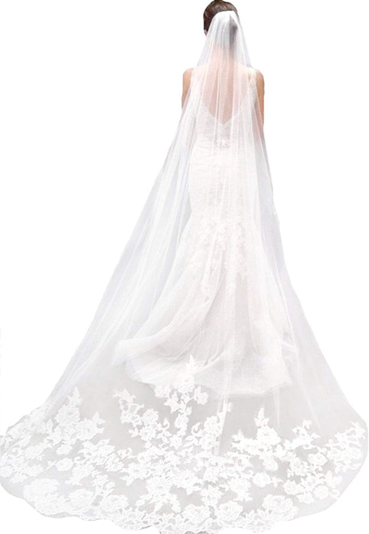 Wedding Bridal Veil with Comb, 118''