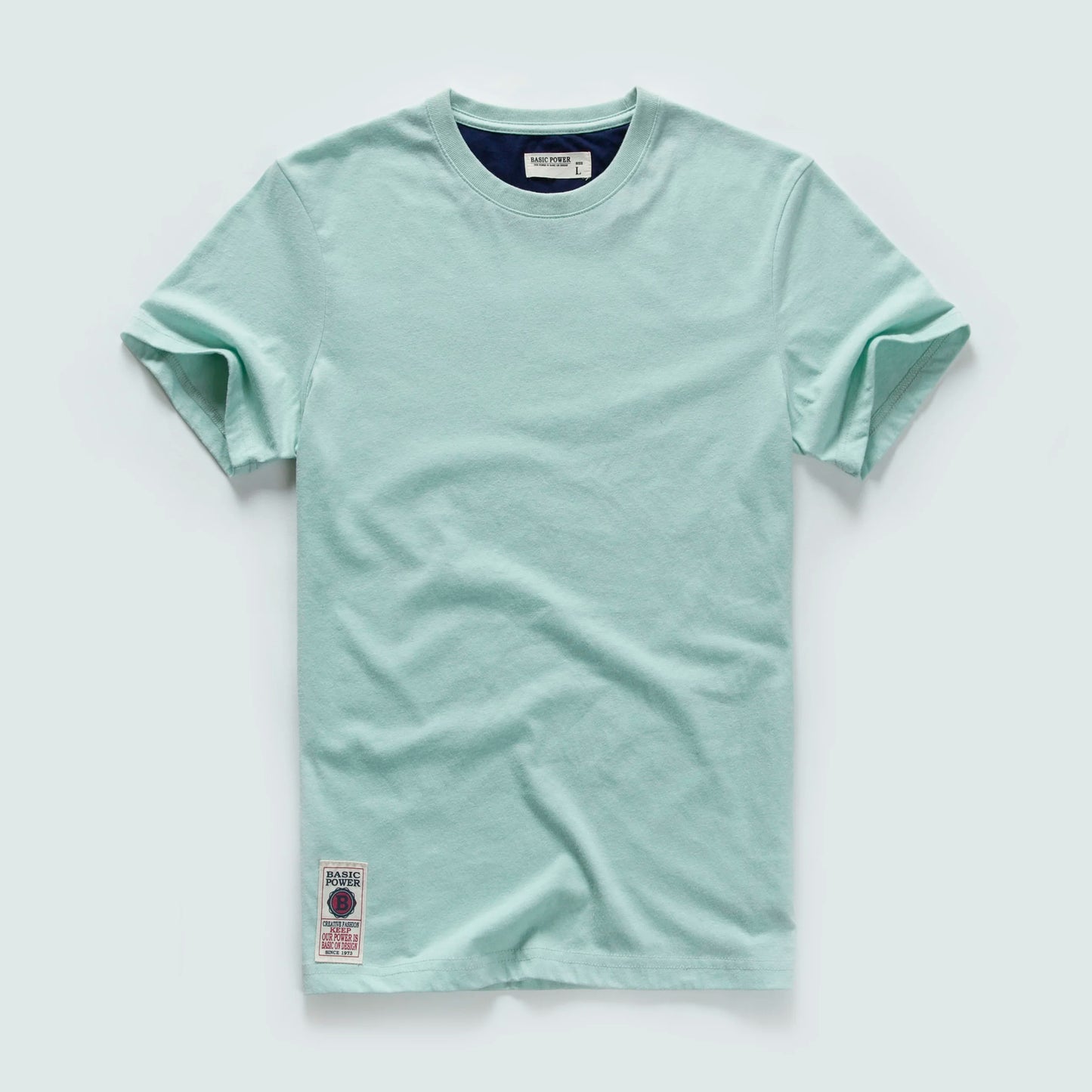 Men'S Classical Cotton Solid Color T-Shirt
