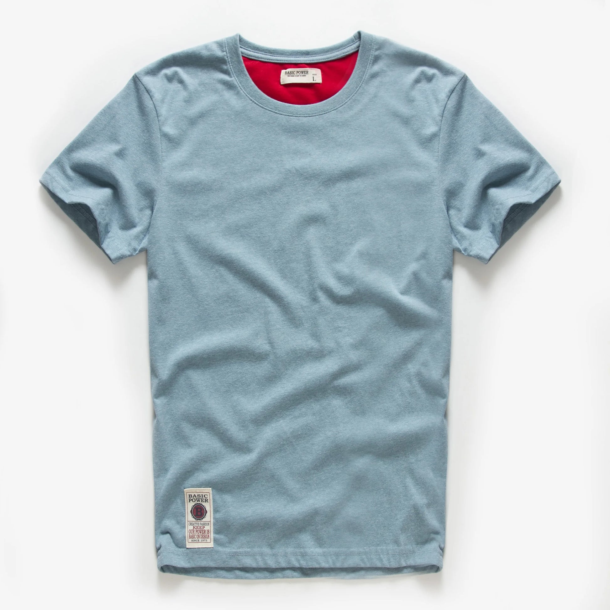 Men'S Classical Cotton Solid Color T-Shirt